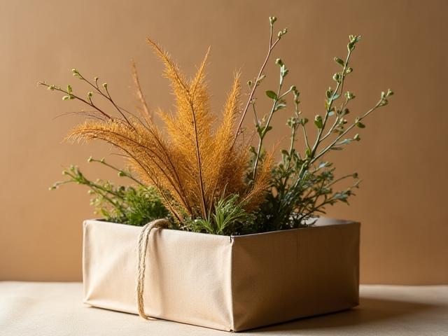 Prodotto di design confezionato con materiali ecologici